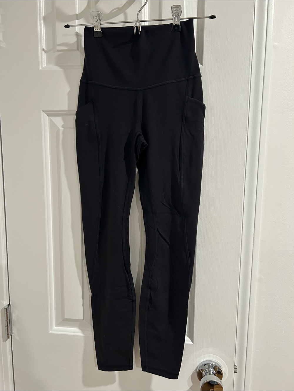 Lululemon Black High Rise Pocket Leggings 2